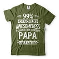 thumbnail image 5 of Mens Papa shirt Papa Shirts Father's Day Papa Tshirt Papa Gifts Funny Saying shirt New Papa Shirt (X-Large Grey), 5 of 6