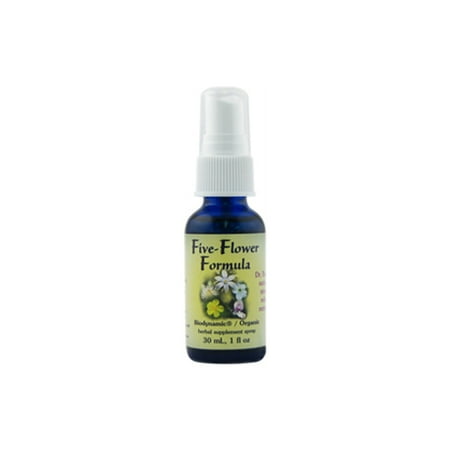 Recovery Essence - Flower Essence Five Flower Formula Organic Stress Relief Spray - 1 Oz