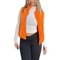 thumbnail image 4 of Kukuzhu Women's Winter Cropped Puffer Jacket Lightweight Oversized Zip-Up Quilted Baggy Short Down Coat Puffer Crop Vest, 4 of 5
