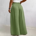 thumbnail image 5 of Iyufng Plus Size Women's Wide Leg Casual Pants Tie Waist Loose Fit Pants, 5 of 6
