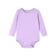 thumbnail image 2 of Mgmyaa Unisex Infant Boys Girls Romper Long Sleeve Crew Neck Snap Closure Baby Bodysuit Soft One-Piece Outfit, 2 of 7