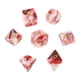 thumbnail image 5 of 7 Piezas Dados Poliédricos Acrílico Rojo Blanco Sunnimix, 5 of 8