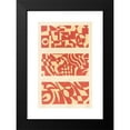 thumbnail image 2 of Mizuki Heitaro 17x24 Black Modern Framed Museum Art Print Titled - Abstract Pattern Portfolio Pl.29 (1930), 2 of 5