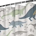 thumbnail image 3 of LightColor Cartoon Dinosaurs Pattern Shower Curtain 72"x84" ,Bathroom Decorative Shower Curtains Set with 12 Hooks,Modern Waterproof Washable Shower Curtain, 3 of 6