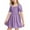 Purple, variant on ZHOGXU Summer Girls Chiffon Ruffle Mini Dress Square Neck Short Sleeve Solid Color A-Line Dress Leisure Boho Beach Vacation Back To School Sundress