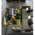 thumbnail image 1 of DEYOU Cars chasing the ball in Rocket League Area Rugs 3 x 4ft Floor Carpet Mat for Living Dinning Room Bedroom Kitchen Hallway Office Decor, 1 of 6