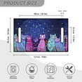 thumbnail image 5 of Xoenoiee Starry Sky Cats Pattern Golf Cart Seat Cover for Summer, Universal Golf Cart Seat Towel/Blanket for Club Car EZGO Yamaha, Soft, Machine Washable, 5 of 5