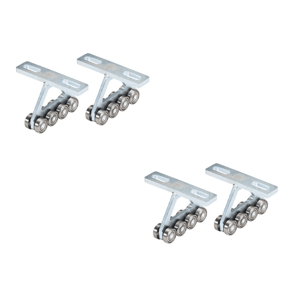 4Pcs Hoist Trolley for PA200-1000 Electric Hoist, 8 Wheels Trolley Assembly for 1-5/8Inch Strut Channels