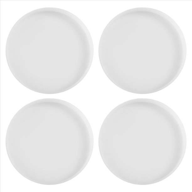 4 moldes redondos de resina para posavasos, moldes de resina epoxi, hormigón, cemento y arcilla polimérica.