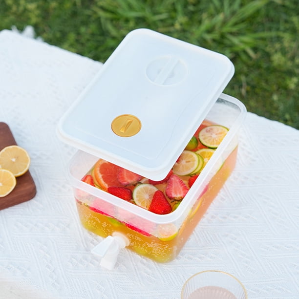 Distributeur D'Eau à Infusion Bar Amigos 3,5L - Avec Robinet Et Panier Fruits Amovible - PETG