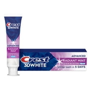 (2 pack) Crest Toothpaste, 3D White Advanced Radiant Mint Teeth Whitening Toothpaste, 3.3 oz