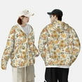 thumbnail image 6 of Gaeub Hippie Bee Honeycomb Men's and Women's UPF 50+ Long-Sleeved Sun Protection Clothing, Fishing Shirt Long Sleeve Zip - 3X-Large, 6 of 9
