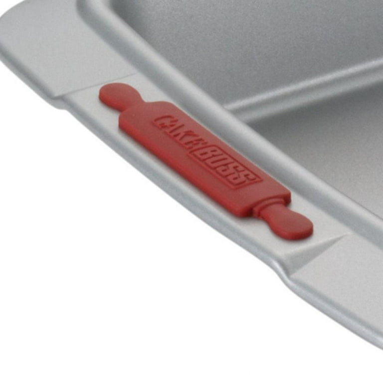 Best Buy: Cake Boss Deluxe 9 x 13 Covered Cake Pan Gray/Red 59438