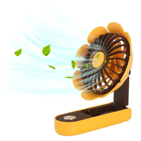 

USB Charging Handheld Folding Sunflower Fan Sunflower Folding Fan Sunflower Folding Fan