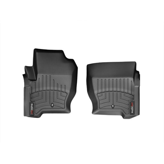 WeatherTech Custom Fit FloorLiners compatible with Land Rover Rover LR4/Discovery 4, LR3/Discovery 3, Range Rover Sport - 1st Row (Driver & Passenger), Black