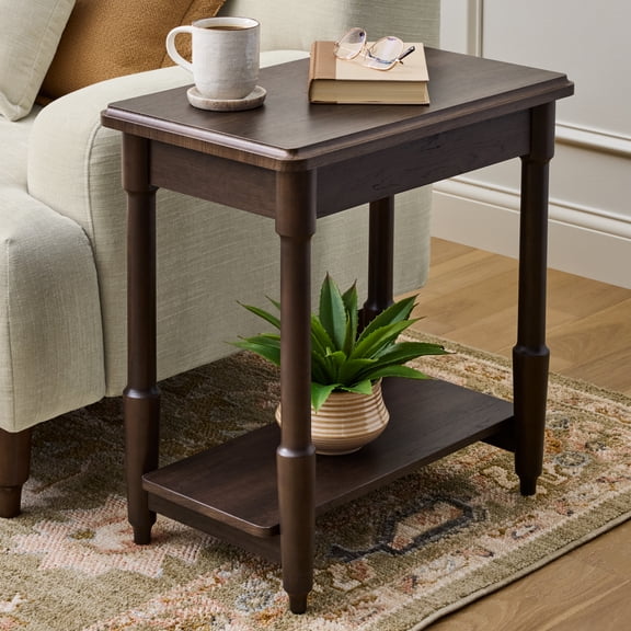 Better Homes & Gardens Ambrose End Table, Coffee Bean Finish