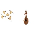 thumbnail image 1 of Arte de pared de pájaros de madera,Pájaros de madera para decorar la pared,regalos para el hogar,Adorno decorativo de pared de madera con pájaros voladores,estatua,Estatuas,figuras de, 1 of 8