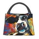 thumbnail image 1 of Fotbe Cow Bolsa Térmica Portátil con Estampado, Bolsa de Entrega de Alimentos Aislada, Bolsa Reutilizable de Gran Capacidad para Comidas y Supermercado, 1 of 6