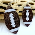 thumbnail image 5 of Mall of Style - Football Earrings - Football Accessories - Football Mom Jewelry (Mocha), 5 of 8