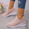 thumbnail image 6 of Miluxas Women Wide Width Breathable Walking Comfortable Slip on Sneakers,Non Slip Arch Support Slip on Shoes Pink 7(39), 6 of 9