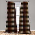 thumbnail image 5 of Ambesonne Abstract Curtains, Dotted Continued Pattern, Pair of 28"x84", Grey Multicolor, 5 of 5