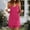 Hot Pink, variant on Womens Cotton Linen Summer Swimsuit Cover Up Loose Sleeveless V Neck Bikini Coverups Casual Cami Beach Dress Beige XL(XL)