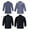 Gray, variant on Men,s full sleeve multicolor chef jacket lightweight With Contrast Black set of 4-pcs