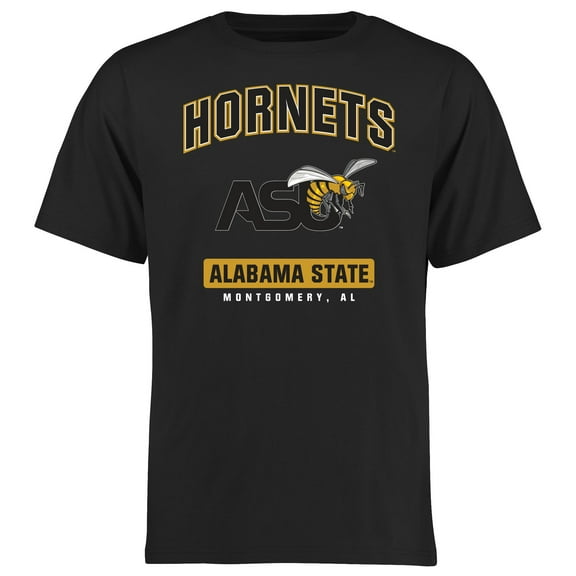 Men's Black Alabama State Hornets Campus Icon T-Shirt