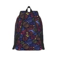 thumbnail image 3 of Balery Colorful Shells Vintage Canvas Backpack for Men and Women - Large Capacity, Durable Travel Laptop Bag for School, Work, Hiking, and Outdoor Activities, 3 of 7
