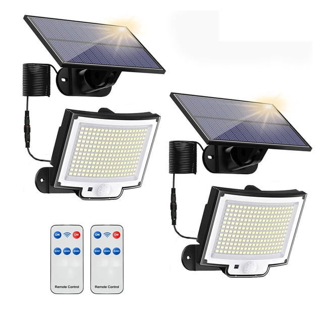 106 LED Solar Street Lights 328 LED Spotlights IP65 Waterproof Motion Sensor Human Induction Solar Flood Security Lights 3 Modes ,Energy Saving and Security