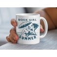 thumbnail image 1 of Book Girl Summer Mug, Reader on Beach, Book Lover Gift, Summer Reading Mug, Bookworm Mug, - As Picture - 11Oz, 1 of 5