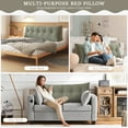 thumbnail image 7 of ANMINY Large Headboard Pillow - Removable Cover | 100% Cotton Filling | Bolster for Daybed & Sofa, 7 of 7