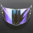thumbnail image 3 of Casco de protección contra el viento para motocicleta, visera de lente colorida, protector facial completo de repuesto, antirreflejo / a prueba de Azul claro REVO Macarena visera de motocicleta, 3 of 8