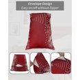 thumbnail image 6 of Red Christmas Body Pillow Case Cover - Microfiber Bed Throw Pillow Covers, Xmas Snowflake Tree Vintage Decorative Lumbar Pillow Cover with Envelope Closure for Sofa/Travel 20"x54", 6 of 6