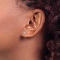 thumbnail image 3 of Titanium 4mm Crystals Stud Earrings Tool Ear Piercing Supply, 3 of 8