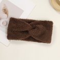 thumbnail image 2 of Lunxisen 2 Pcs Twist Knitted Headbands Winter Ear Warmers, Crocheted Turban Head Wraps Elastic Hair Band Accessories, Hair Scrunchies Scarves., 2 of 9
