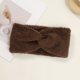 thumbnail image 2 of Lunxisen 1 Pcs Twist Knitted Headbands Winter Ear Warmers, Crocheted Turban Head Wraps Elastic Hair Band Accessories, Hair Scrunchies Scarves., 2 of 9