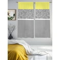 thumbnail image 2 of Grey Yellow Flowers Sheer Curtains for Living Room Bedroom Classic Botanical Art Elegant Sheer Curtains 63 Inch Long 2 Panels Set Light Filtering Curtain Window Treatments Drapes for Dining Room, 2 of 6