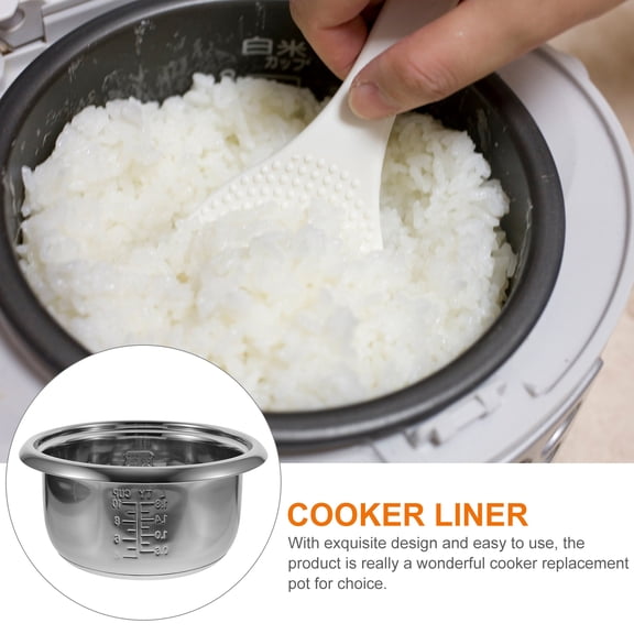 Tineasur Stainless Steel Rice Cooker Inner Pot Non-Stick Cooking Pot 1 Set