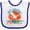 White and Royal, variant on Inktastic Fort Lauderdale Florida Vacation Trip Boys or Girls Baby Bib