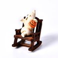 thumbnail image 3 of Witch Rocking Chair Home Table Decoration Man In Black Car Resin Decoration, 3 of 3