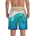 thumbnail image 3 of Kdxio Beach Pattern Mens Casual Shorts - Drawstring Summer Beach Sports Shorts for Men, 3 of 9