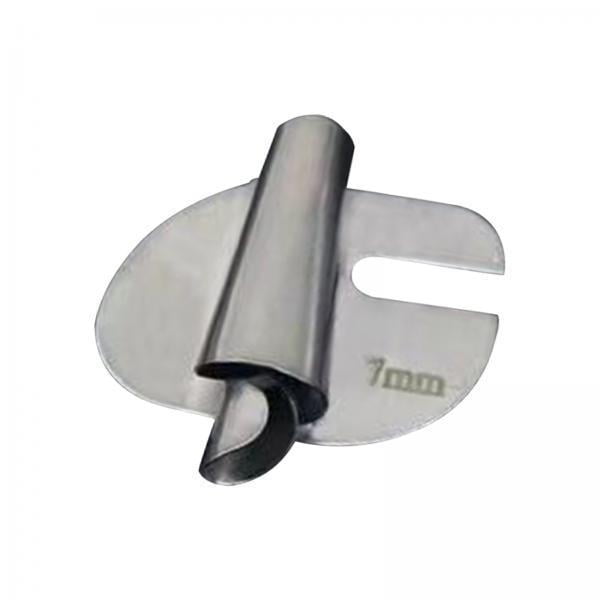 yuksok 2x Pied Ourleur Roulé pour Couture, Pied Ourleur Courbé, Accessoires de Couture, Pied Presseur Roulé en Acier Inoxydable Robuste, 3 Pcs