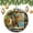 pattern-1013, variant on Three Witches in The Forest with Autumn Leaves Ceramic Christmas Ornament Vintage Halloween Witch Funny Christmas Ornaments 2024 Gift Ceramic Holiday Decoration Present Porcelain 3inch Flat