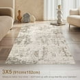 thumbnail image 2 of x Area Rug Living Room Rugs Washable Neutral Modern Abstract Soft Thin Large Rug Indoor Floor No Slip Rug Carpet for Bedroom Under Dining Table Home Office Decor Grey, 2 of 6