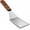 5" x 3", variant on 8” Extra-Large Sturdy Stainless Steel Spatula Hamburger Turner with Strong Wooden Handle – Professional Commercial Food Flipper Scraper for Grilling Cooking, Baking for Your Flat Top Restaurants