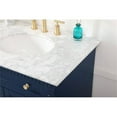 thumbnail image 4 of Elegant Decor Clarence 72" Solid Wood and Metal Double Bathroom Vanity in Blue, 4 of 8