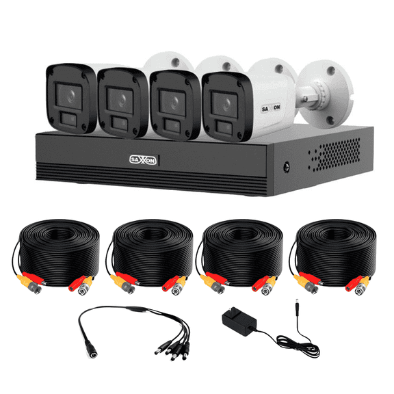 Kit de camaras de seguridad Saxxon 4 camaras DH 720P bala