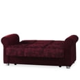 thumbnail image 3 of Ottomanson Convertible Sleeper Loveseat with Hidden Storage, Firm Seating, Burgundy, 3 of 7