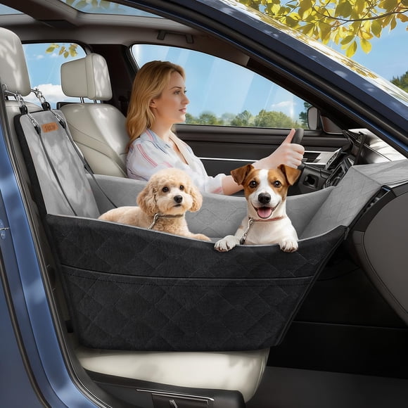 Asiento de coche para perros Tivray Elevated Booster para perros pequeños y medianos